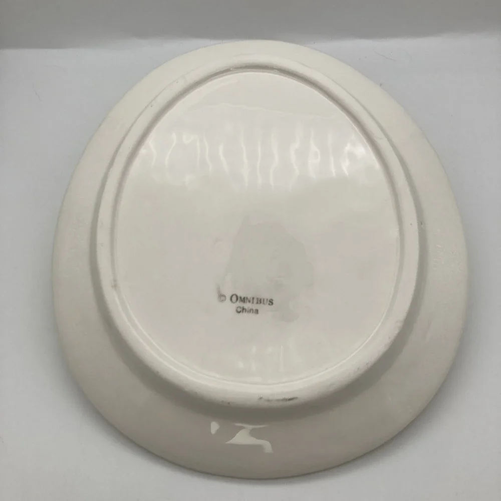 Vintage Fitz And Floyd 1994 Omnibus Easter Egg Dish Rabbit